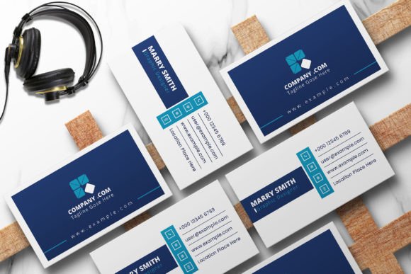 Blue Business Card Design Layout: A Strategic Evaluation for Modern Branding