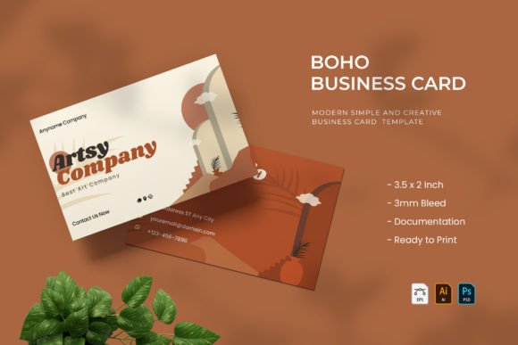 Boho Business Cards: Elevate Your Brand with Modern, Creative Designs