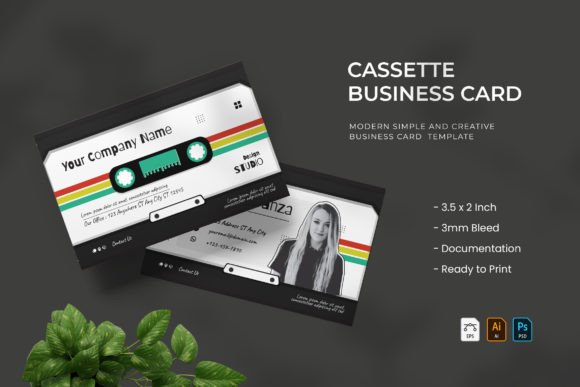 Cassette - Business Card: A Modern Concept for Fresh Professional Identity