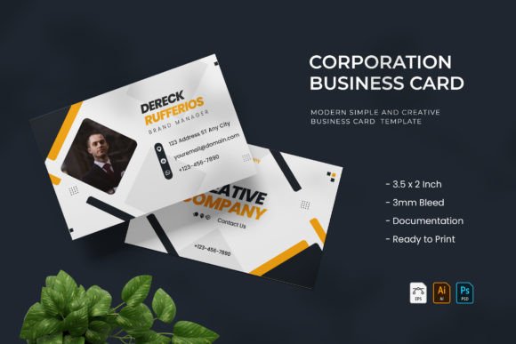 Corporation - Business Card: Modern Identity for Professionals