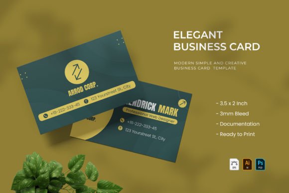 Elegant - Business Card: Modern Design for Professionals