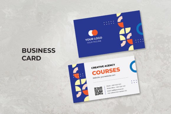 Elevate Your Professional Presence with the Business Card – Modern Dark Blue