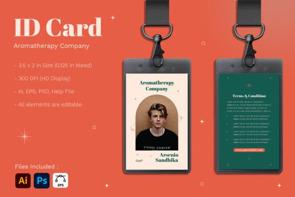 Elevating Professional Identity with the Aromatherapy - ID Card Template