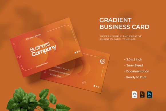 Gradient - Business Card: A Modern Design Template for Impact