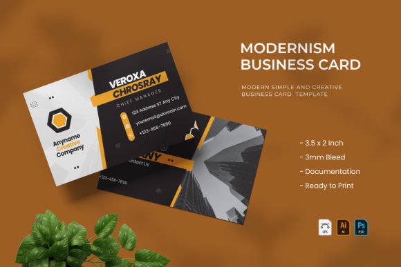 Modernism - Business Card: A Fresh Take on Professional Identity