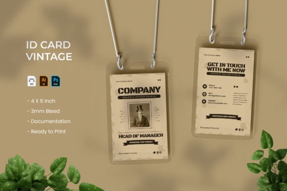 Revitalize Your Professional Identity with the Vintage - ID Card Design