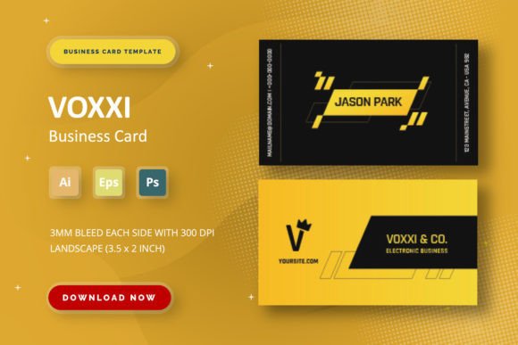 Voxxi - Business Card: Modern Design for Professionals